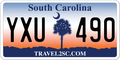 SC license plate YXU490