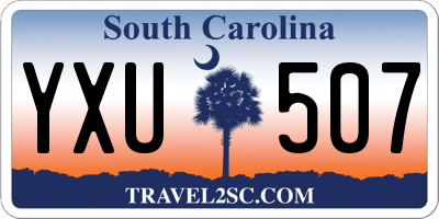SC license plate YXU507