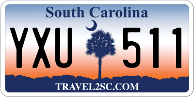 SC license plate YXU511
