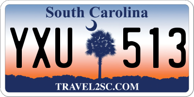SC license plate YXU513
