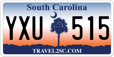 SC license plate YXU515