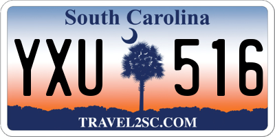 SC license plate YXU516