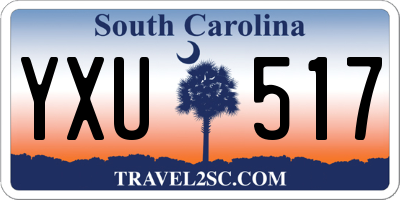 SC license plate YXU517