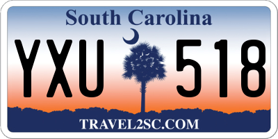 SC license plate YXU518