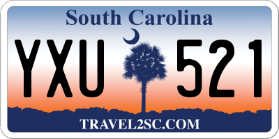 SC license plate YXU521