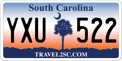 SC license plate YXU522
