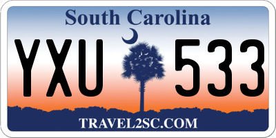 SC license plate YXU533