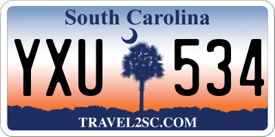 SC license plate YXU534