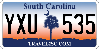 SC license plate YXU535