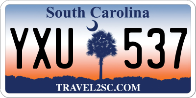 SC license plate YXU537