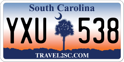 SC license plate YXU538