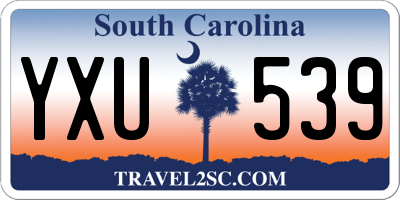 SC license plate YXU539