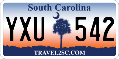 SC license plate YXU542