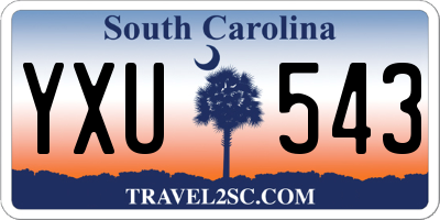 SC license plate YXU543