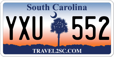 SC license plate YXU552