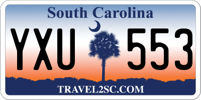 SC license plate YXU553