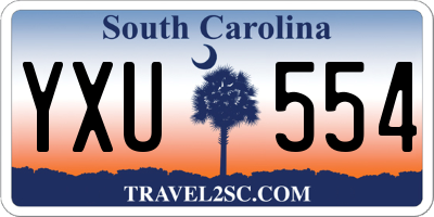 SC license plate YXU554