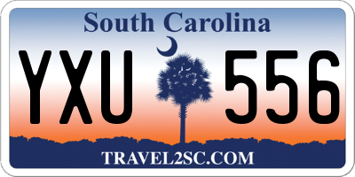 SC license plate YXU556