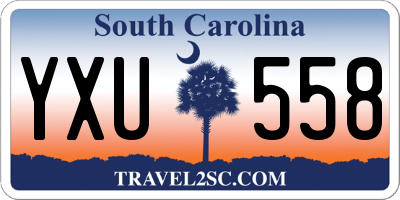 SC license plate YXU558