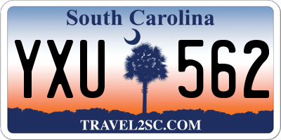 SC license plate YXU562