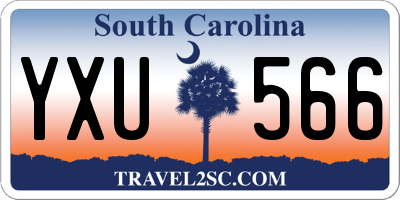 SC license plate YXU566