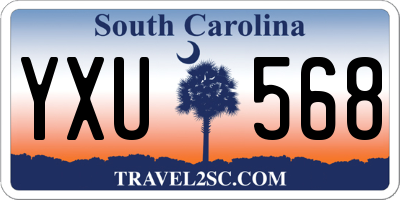 SC license plate YXU568