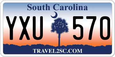 SC license plate YXU570