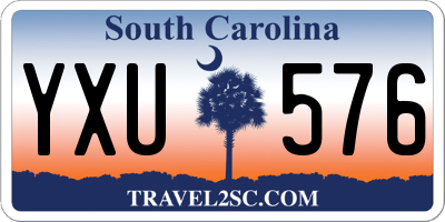SC license plate YXU576