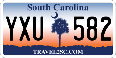 SC license plate YXU582