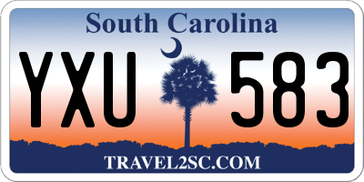 SC license plate YXU583