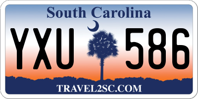 SC license plate YXU586