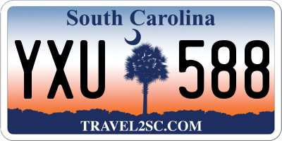 SC license plate YXU588