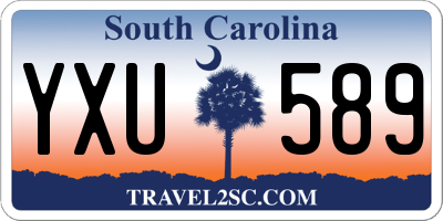 SC license plate YXU589