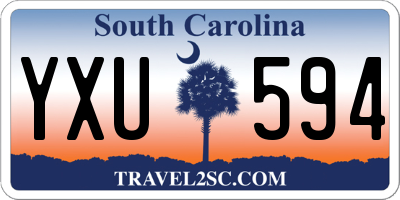 SC license plate YXU594