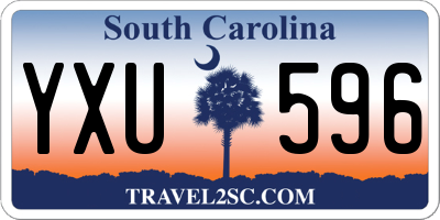 SC license plate YXU596