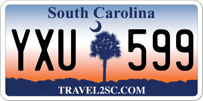 SC license plate YXU599