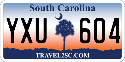 SC license plate YXU604