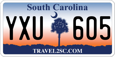 SC license plate YXU605
