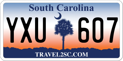 SC license plate YXU607