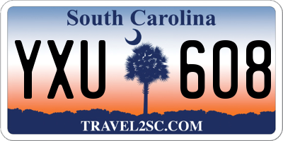 SC license plate YXU608