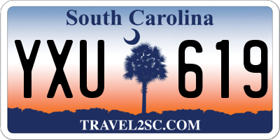 SC license plate YXU619