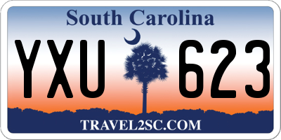 SC license plate YXU623
