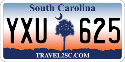 SC license plate YXU625