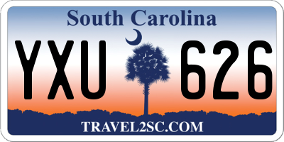 SC license plate YXU626