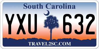 SC license plate YXU632