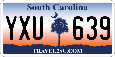 SC license plate YXU639