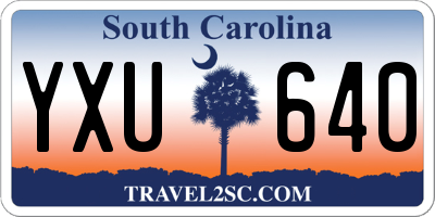 SC license plate YXU640