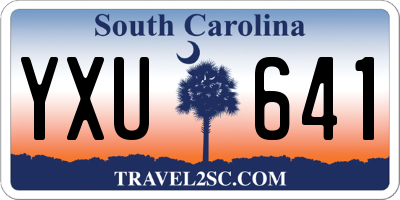 SC license plate YXU641