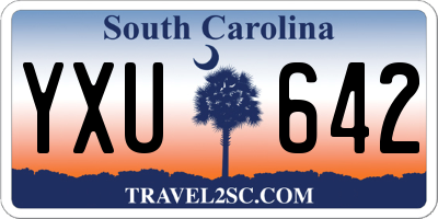 SC license plate YXU642