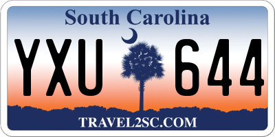 SC license plate YXU644